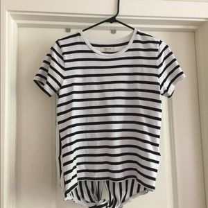 Striped Toe Back Tee